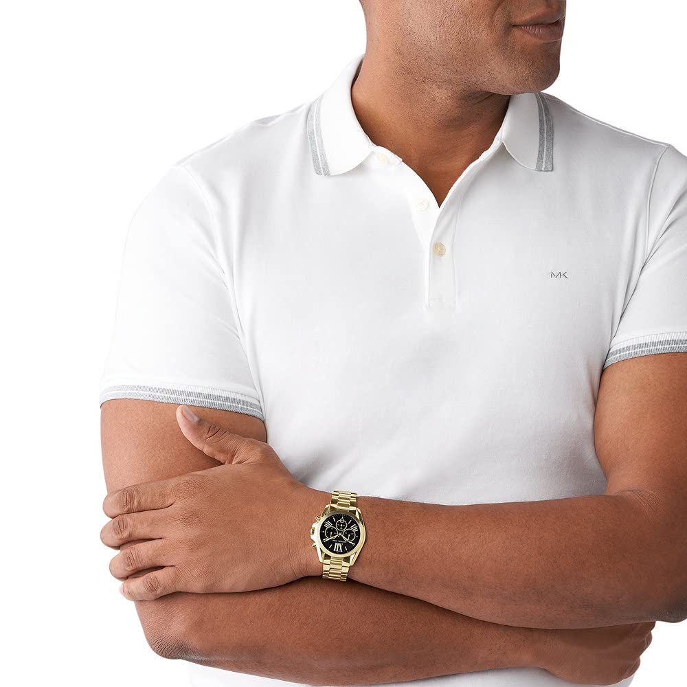 Michael Kors Bradshaw Black Dial Gold Steel Strap Watch for Women - MK5739 Buy Now By Michael Kors