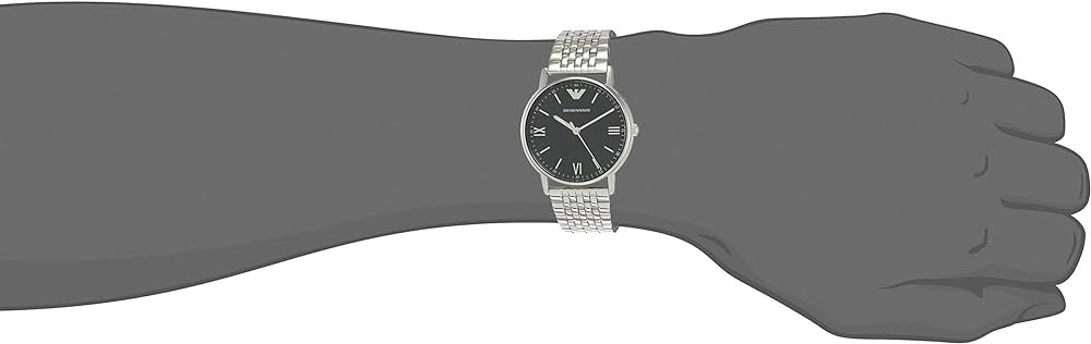 Emporio Armani Kappa Quartz Grey Dial Silver Mesh Bracelet Watch For Men - AR11068 Buy Now By Emporio Armani