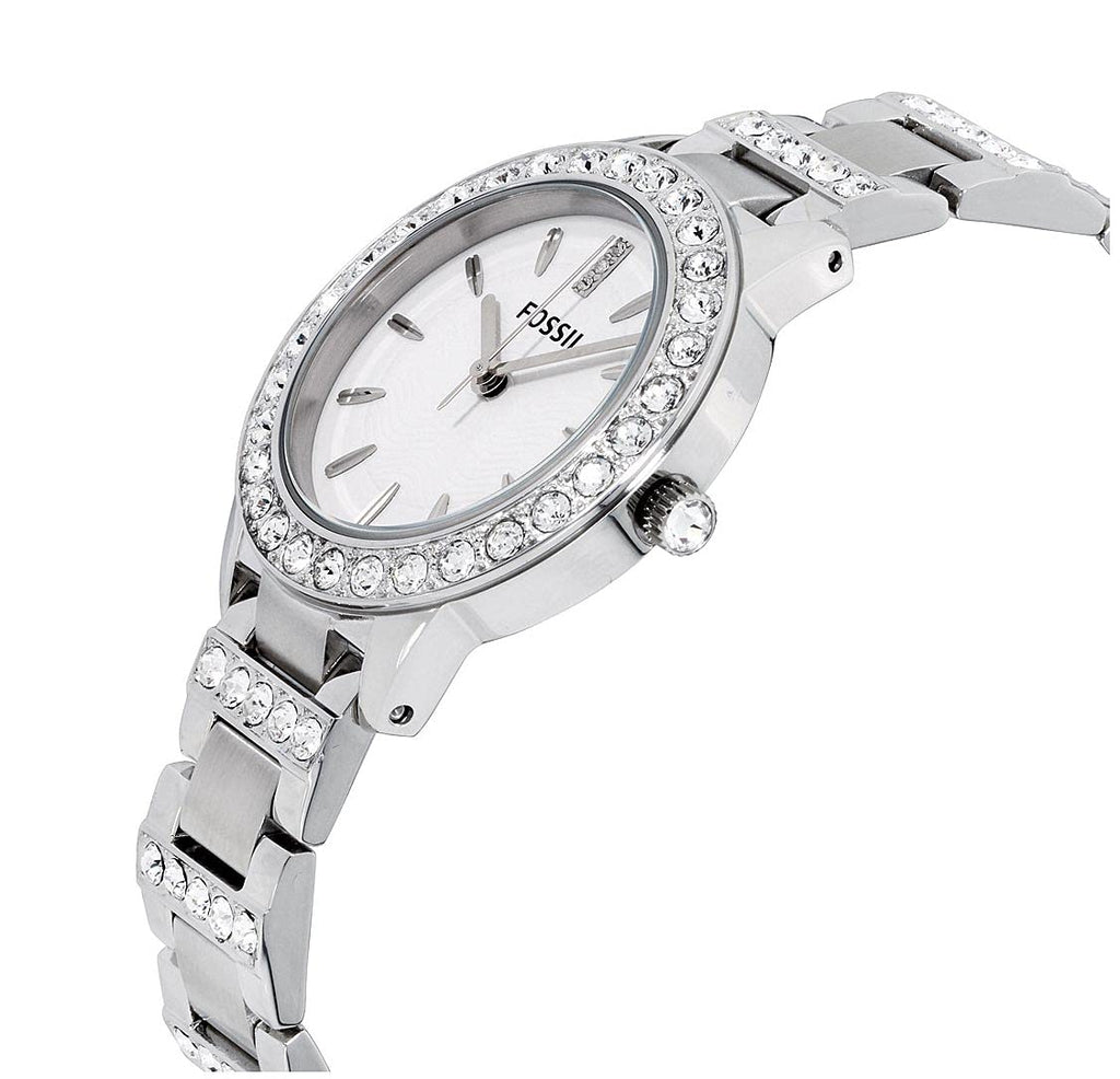 Fossil Jesse White Dial Silver Steel Strap Watch for Women - ES2362 Buy Now By Fossil