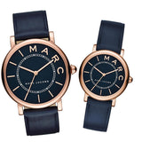 Marc Jacobs Roxy Navy Blue Dial Navy Blue Leather Strap Watch for Women - MJ1539 Buy Now By Marc Jacobs