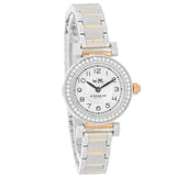 Coach Madison Crystals Silver Dial Two Tone Steel Strap Watch for Women - 14502404 Buy Now By Coach