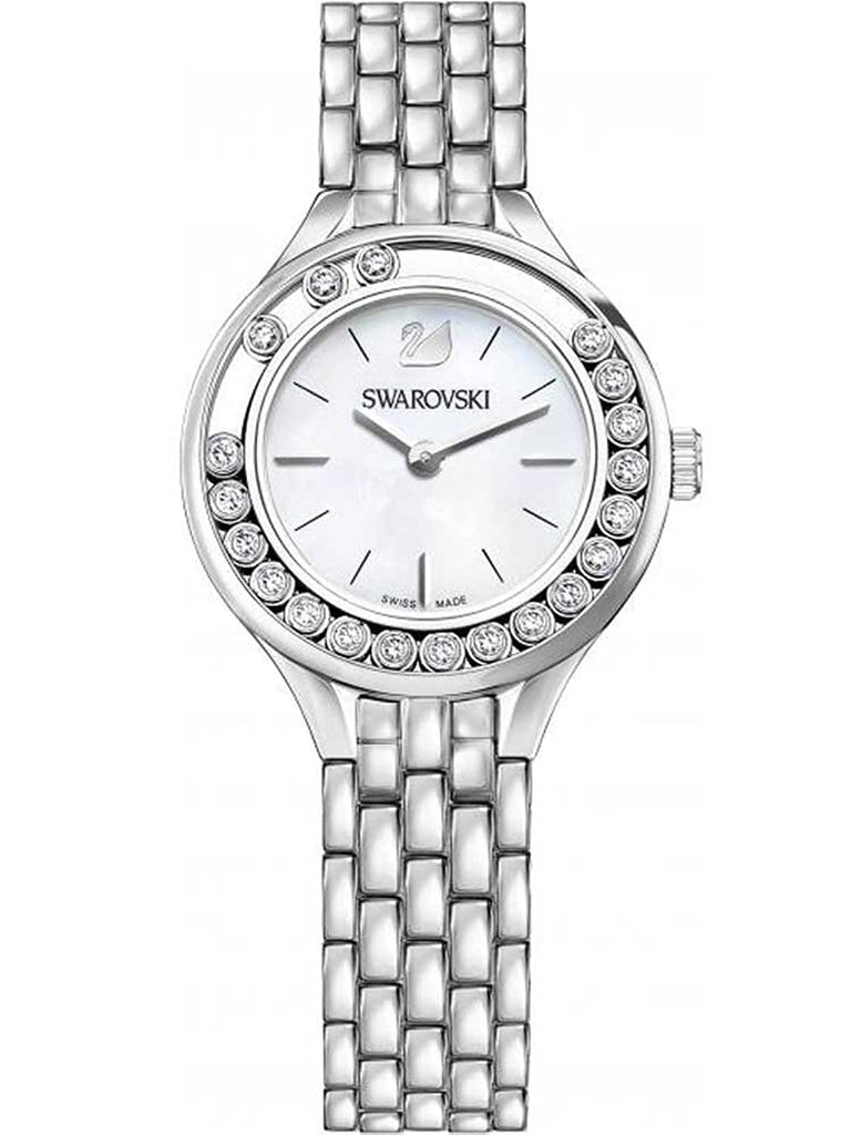 Swarovski Lovely Crystals Mini White Dial Silver Steel Strap Watch for Women - 5242901 Buy Now By Swarovski