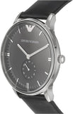 Emporio Armani Gianni Quartz Black Dial Black Leather Strap Watch For Men - AR0382 Buy Now By Emporio Armani