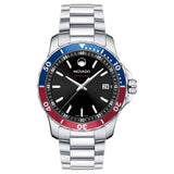 Movado Series 800 Pepsi Black Dial Silver Steel Strap Watch for Men - 2600152 Buy Now By Movado