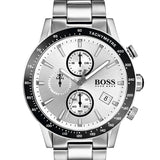Hugo Boss Rafale Competitive Sport Silver Dial Silver Steel Strap Watch for Men - 1513511 Buy Now By Hugo Boss