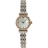 Emporio Armani Gianni Mother of Pearl Dial Two Tone Steel Strap Watch For Women - AR1764 Buy Now By Emporio Armani