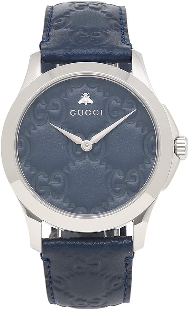 Gucci G Timeless Quartz Blue Dial Blue Leather Strap Watch For Men - YA1264032 Buy Now By Gucci