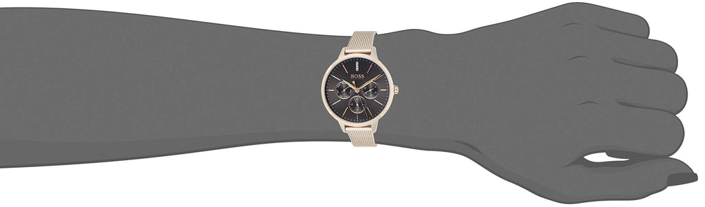Hugo Boss Symphony Grey Dial Gold Mesh Bracelet Watch for Women - 1502424 Buy Now By Hugo Boss
