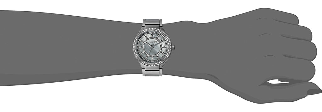 Michael Kors Kerry Gunmetal Dial Steel Strap Watch for Women - MK3410 Buy Now By Michael Kors