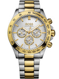 Hugo Boss Ikon Chronograph Silver Dial Two Tone Steel Strap Watch for Men - 1512960 Buy Now By Hugo Boss