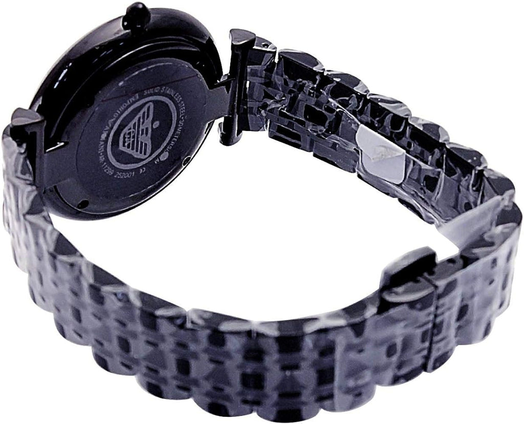 Emporio Armani Gianni T Bar Analog Black Dial Black Steel Strap Watch For Men - AR11299 Buy Now By Emporio Armani