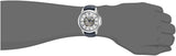 Fossil Grant Automatic Skeleton Silver Dial Blue Leather Strap Watch for Men - ME3111 Buy Now By Fossil