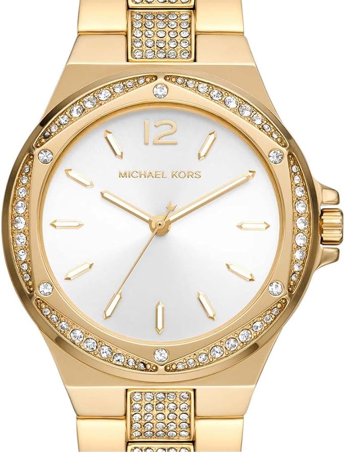 Michael Kors Lenox Three Hand Silver Dial Gold Steel Strap Watch For Women - MK7361 Buy Now By Michael Kors