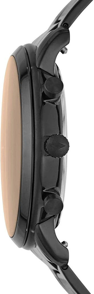 Fossil Neutra Chronograph Black Dial Black Steel Strap Watch for Men - FS5525 Buy Now By Fossil