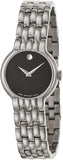 Movado Veturi Quartz Black Dial Silver Steel Strap Watch for Women - 0606338 Buy Now By Movado