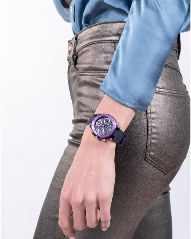 Guess Cosmic Multifunction Blue Dial Blue Silicone Strap Watch For Women - GW0466L2 Buy Now By Guess