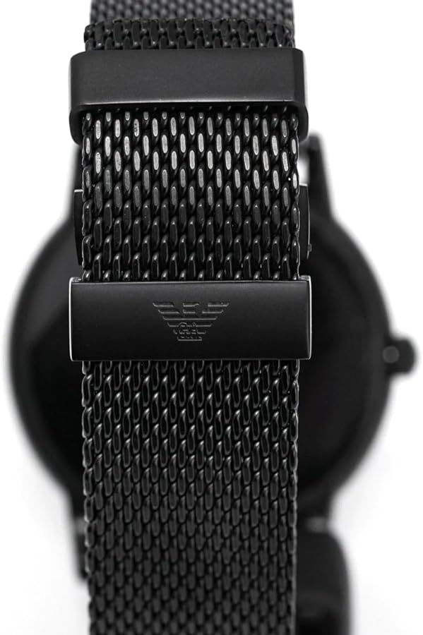 Emporio Armani Luigi White Dial Black Mesh Bracelet Watch For Men - AR11046 Buy Now By Emporio Armani