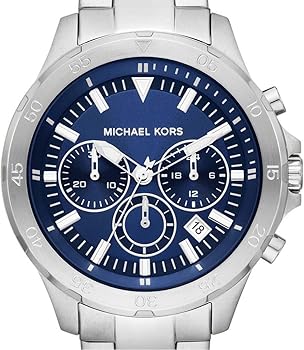Michael Kors Grayson Chronograph Blue Dial Silver Steel Strap Watch For Men - MK9107 Buy Now By Michael Kors