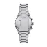 Fossil Sport Tourer Chronograph Black Dial Silver Steel Strap Watch for Men - FS6045 Buy Now By Fossil
