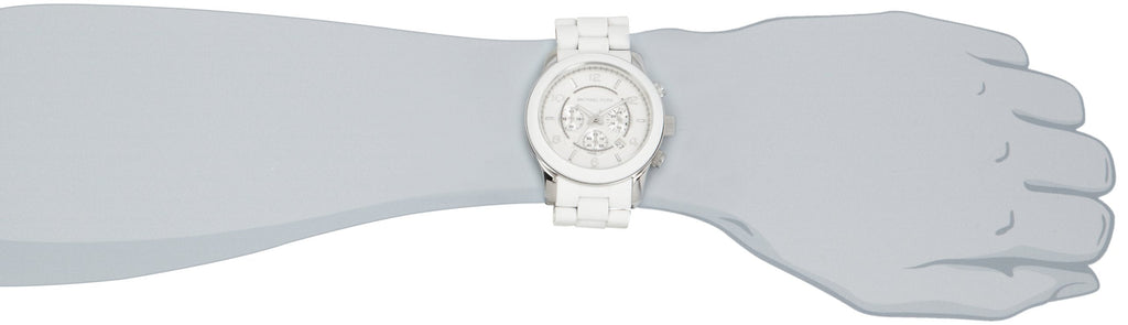 Michael Kors Oversize White Dial White Steel Strap Watch for Men - MK8108 Buy Now By Michael Kors