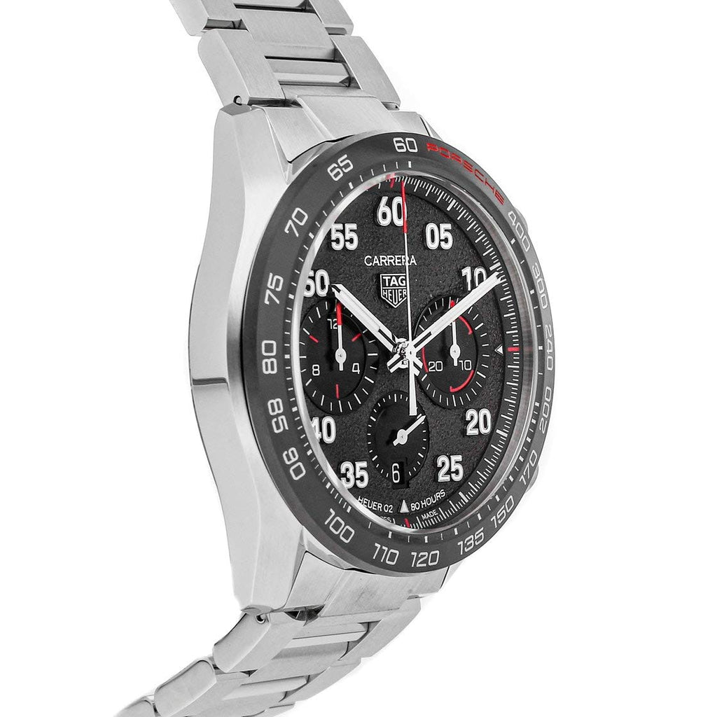 Tag Heuer Carrera Porsche Chronograph Grey Dial Silver Steel Strap Watch for Men - CBN2A1F.BA0643 Buy Now By Tag Heuer