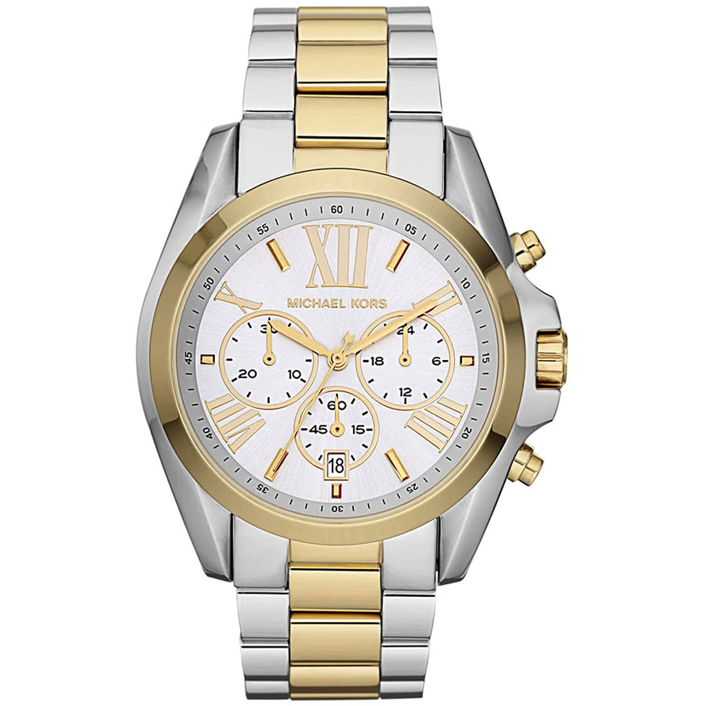 Michael Kors Bradshaw Silver Dial Two Tone Steel Strap Watch for Women - MK5627 Buy Now By Michael Kors