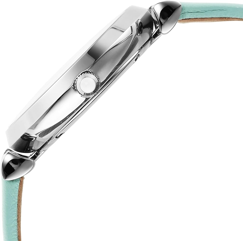 Emporio Armani Gianni T Bar Analog Crystals Silver Dial Blue Leather Strap Watch For Women - AR11443 Buy Now By Emporio Armani