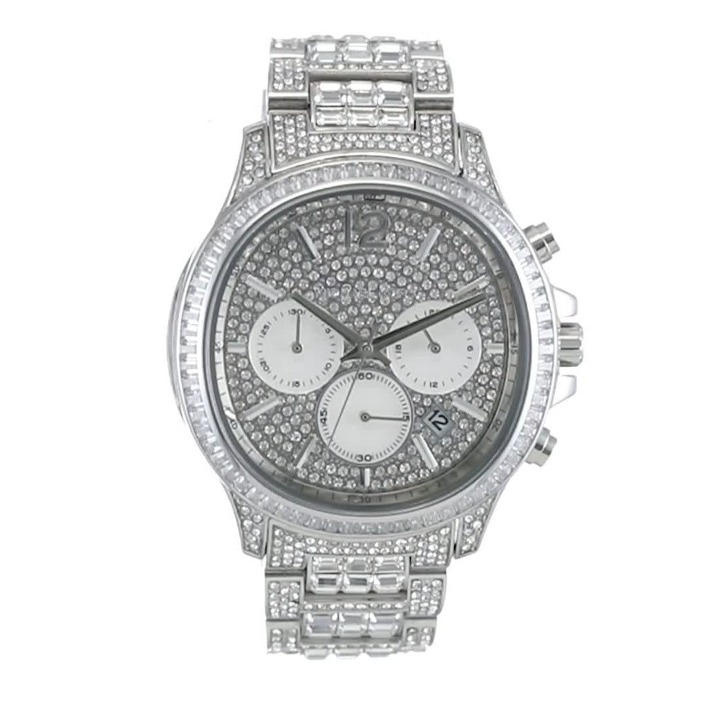 Michael Kors Sage Pavé Limited Edition Crystals Silver Dial Silver Steel Strap Watch for Women - MK7483LE Buy Now By Michael Kors