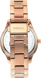 Fossil Stella Sport Multifunction Rose Gold Dial Rose Gold Steel Strap Watch for Women - ES5106 Buy Now By Fossil