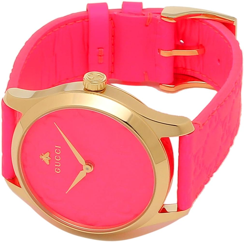 Gucci G Timeless Quartz Pink Dial Pink Leather Strap Watch For Women - YA1264115 Buy Now By Gucci