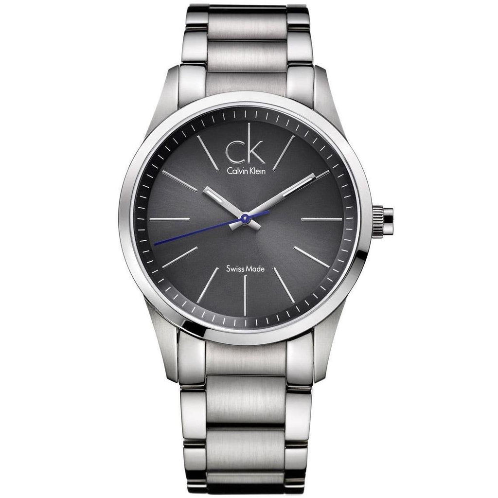 Calvin Klein Bold Grey Dial Silver Steel Strap Watch for Men - K2241107 Buy Now By Calvin Klein