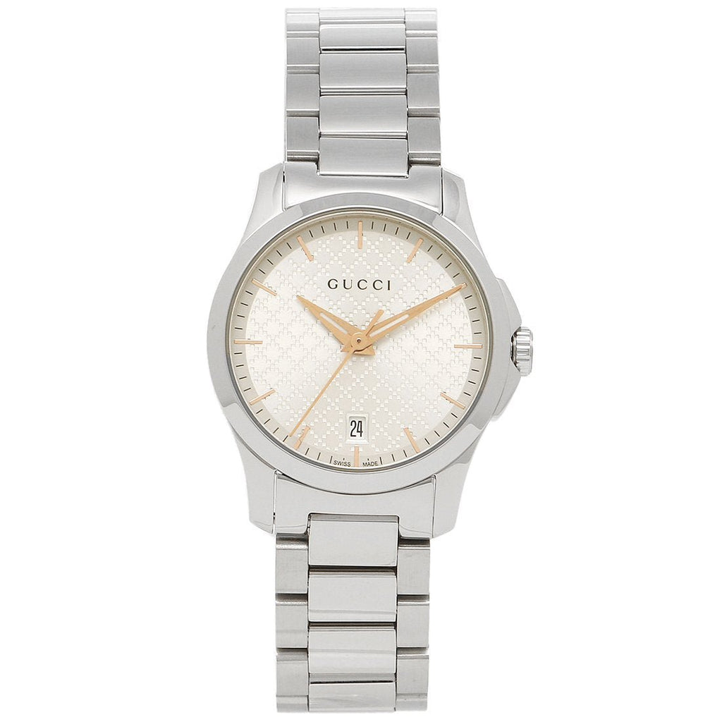 Gucci G Timeless Quartz Champagne Dial 27mm Watch For Women - YA126593 Buy Now By Gucci