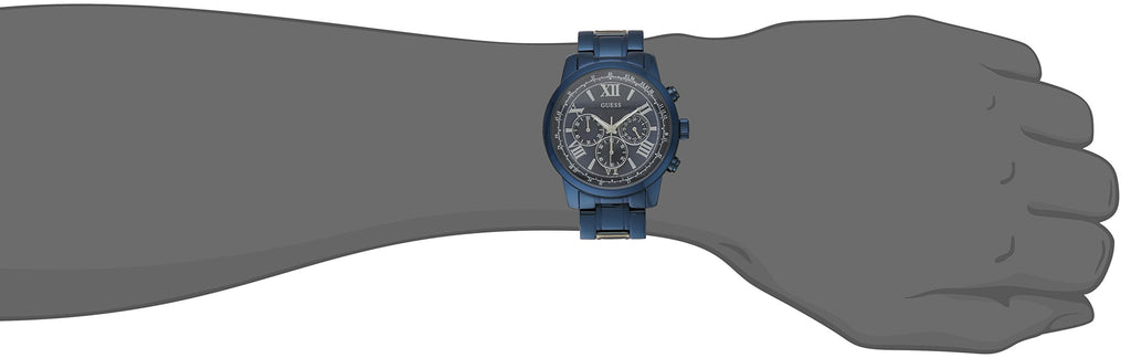 Guess F14 Chronograph Analog Blue Dial Blue Steel Strap Watch For Women - W0448L5 Buy Now By Guess