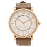 Marc Jacobs Roxy White Dial Cement Brown Leather Strap Watch for Women - MJ1533 Buy Now By Marc Jacobs