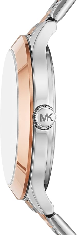 Michael Kors Slim Runway Crystals Silver Dial Two Tone Steel Strap Watch for Women - MK1045 Buy Now By Michael Kors