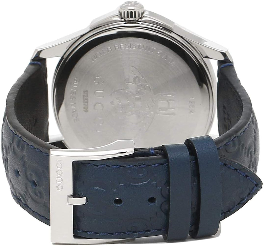 Gucci G Timeless Quartz Blue Dial Blue Leather Strap Watch For Men - YA1264032 Buy Now By Gucci
