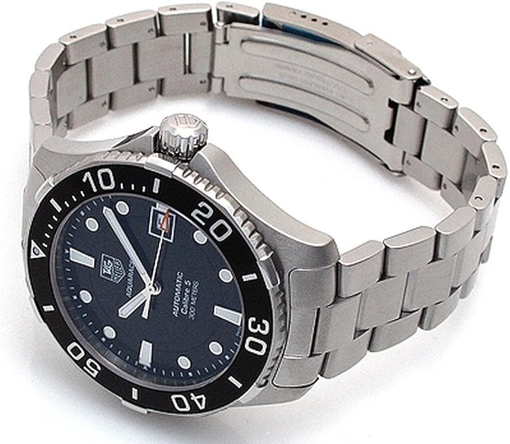 Tag Heuer Aquaracer Automatic Caliber 5 Black Dial Silver Steel Strap Watch for Men - WAN2110.BA0822 Buy Now By Tag Heuer