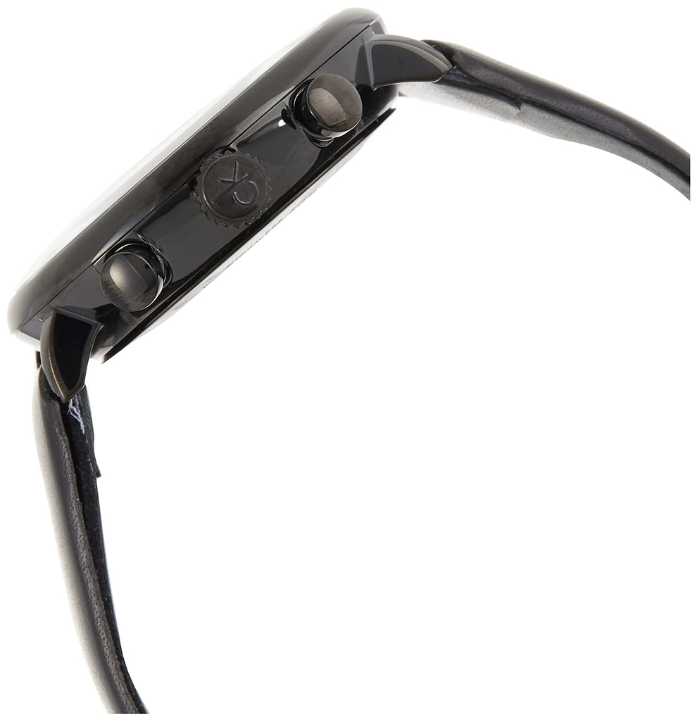 Calvin Klein High Noon Black Dial Black Leather Strap Watch for Men - K8M274CB Buy Now By Calvin Klein