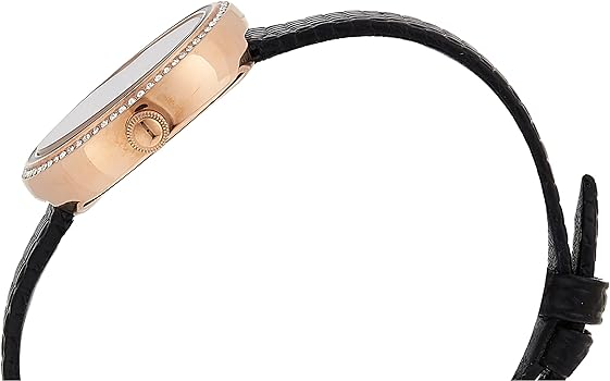 Emporio Armani Rosa Two Hand Black Dial Black Leather Strap Watch For Women - AR11493 Buy Now By Emporio Armani