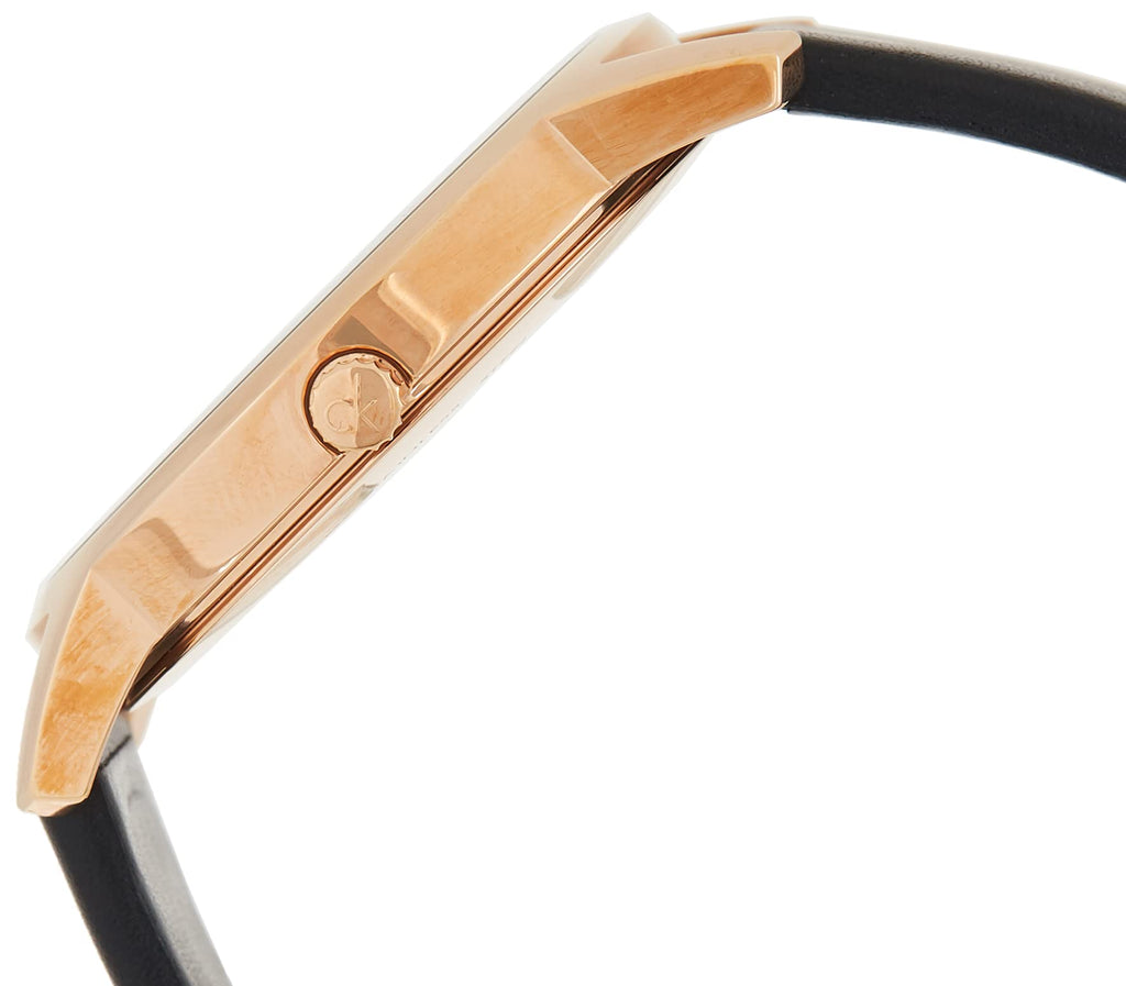 Calvin Klein City Quartz Black Dial Black Leather Strap Watch for Men - K2G2G6CZ Buy Now By Calvin Klein