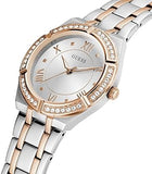 Guess Cosmo Quartz Silver Dial Two Tone Steel Strap Watch For Women - GW0033L9 Buy Now By Guess