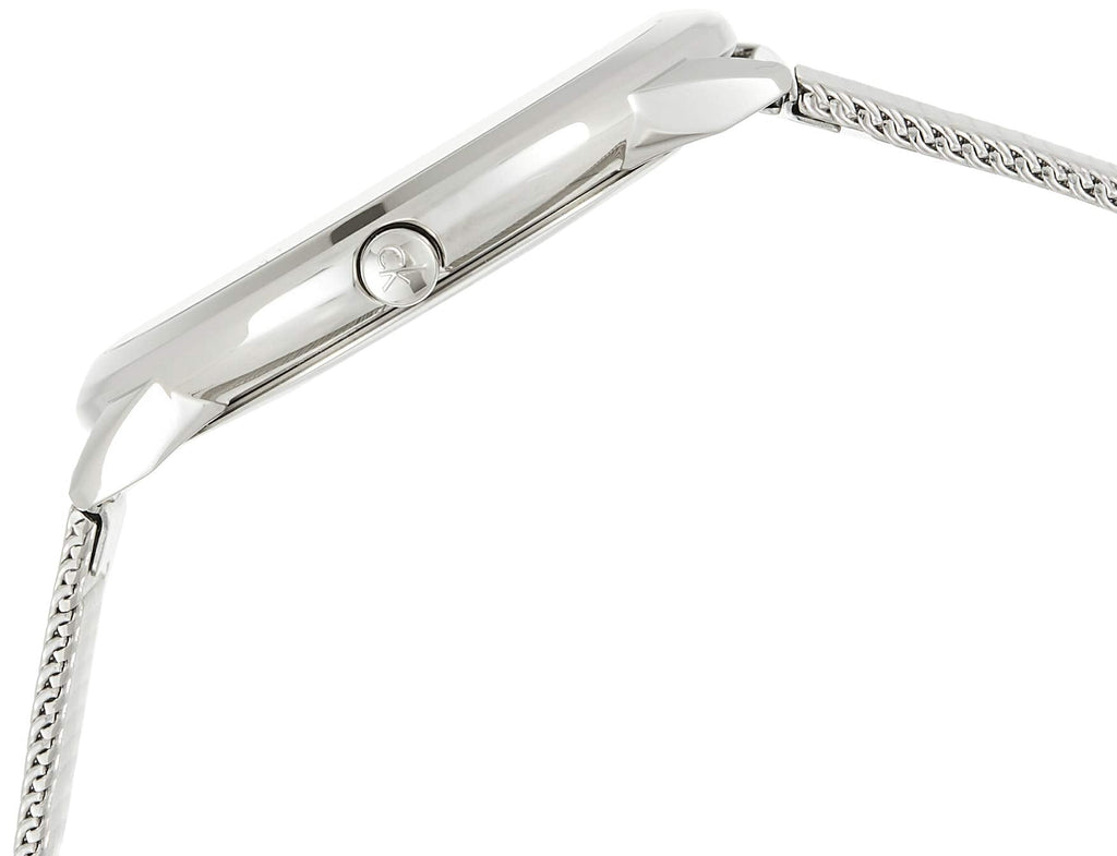 Calvin Klein Minimal White Dial Silver Mesh Bracelet Watch for Men - K3M2112Y Buy Now By Calvin Klein