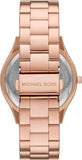 Michael Kors Slim Runway Analog Rose Gold Dial Rose Gold Steel Strap Watch For Women - MK4733 Buy Now By Michael Kors