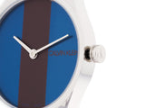 Calvin Klein Rebel Blue Maroon Dial Maroon Leather Strap Watch for Women - K8P231UN Buy Now By Calvin Klein