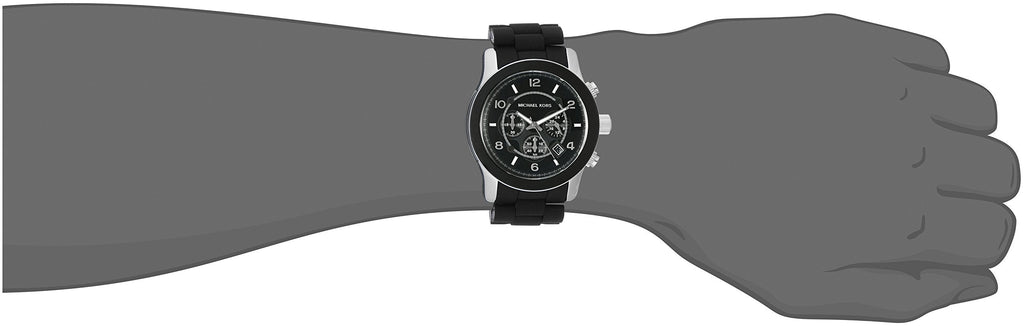 Michael Kors Runway Black Dial Black Rubber Strap Watch for Men - MK8107 Buy Now By Michael Kors