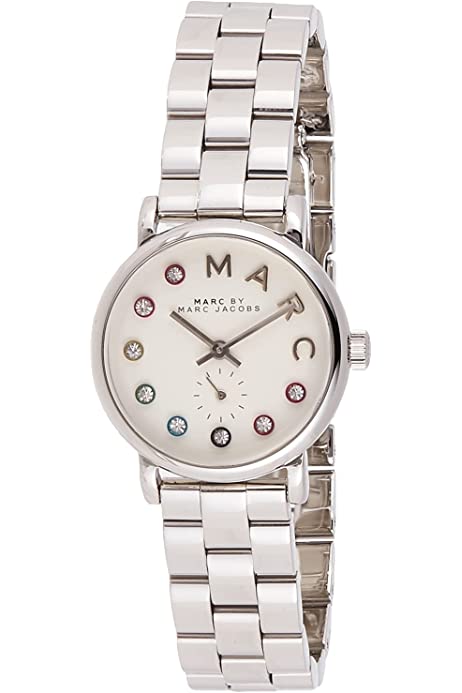 Marc Jacobs Baker Dexter White Dial Silver Steel Strap Watch for Women - MBM3423 Buy Now By Marc Jacobs