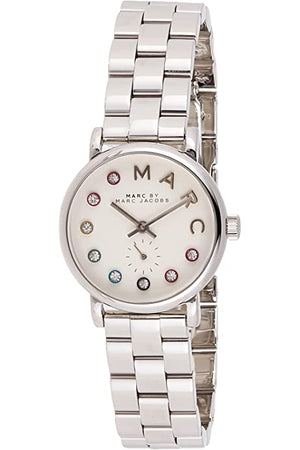 Marc Jacobs Baker Dexter White Dial Silver Steel Strap Watch for Women - MBM3423 Buy Now By Marc Jacobs