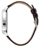 Guess Delancy Quartz White Dial Brown Leather Strap Watch For Men - W0870G1 Buy Now By Guess