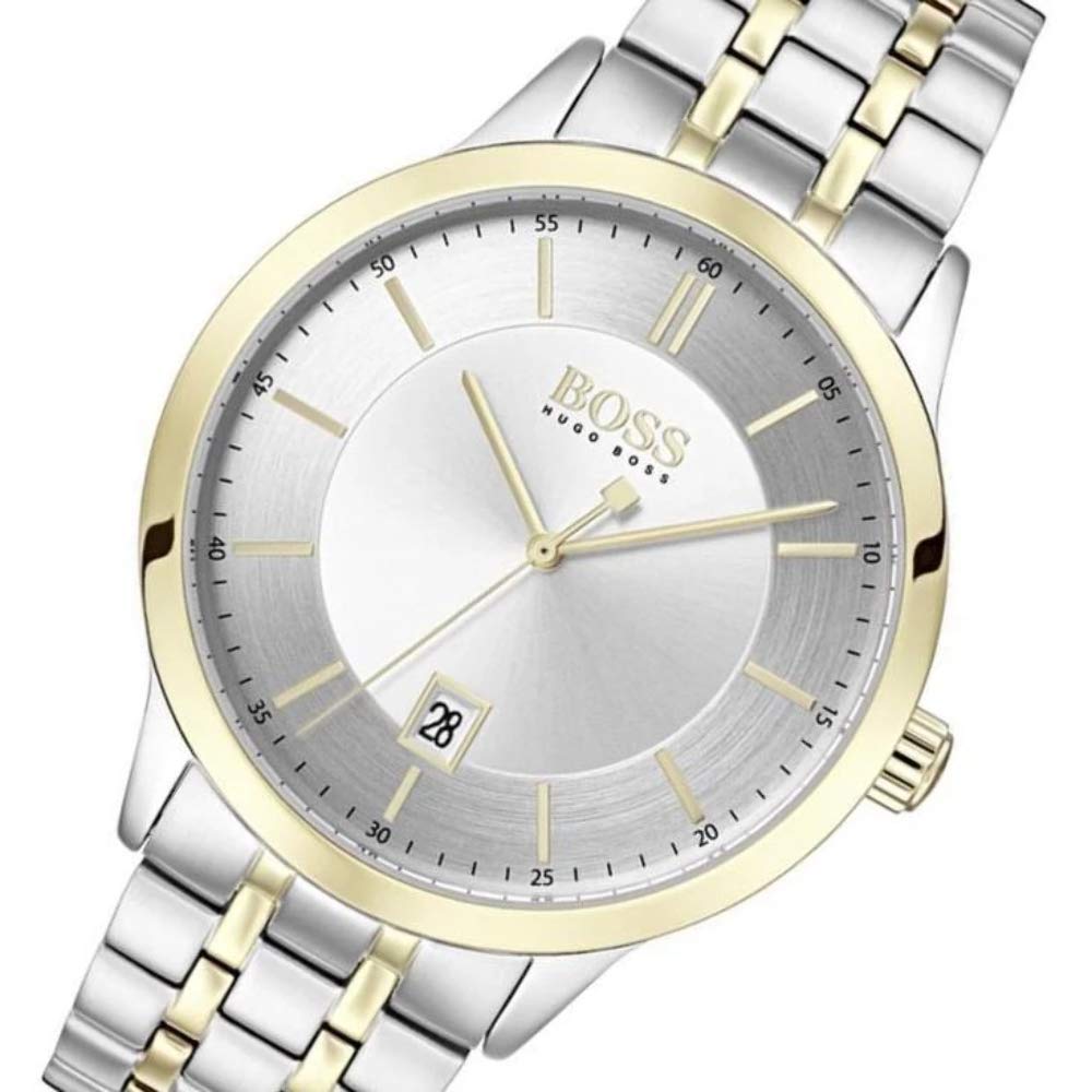 Hugo Boss Classic Silver Dial Two Tone Steel Strap Watch for Men - 1513687 Buy Now By Hugo Boss