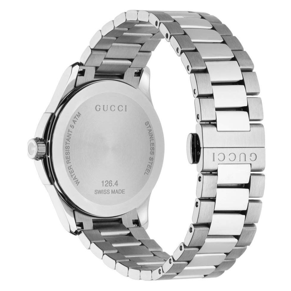 Gucci G Timeless Grey Dial Silver Steel Strap Watch For Men - YA126441 Buy Now By Gucci